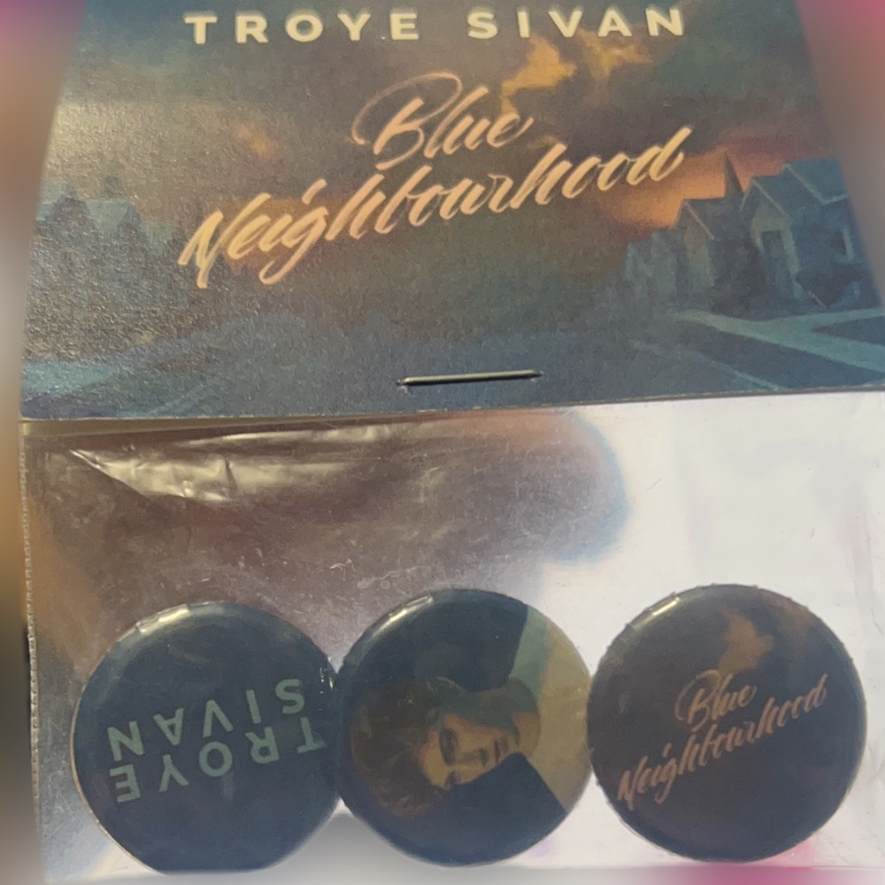 Troye Sivan 1” Blue Neighborhood official pinball buttons